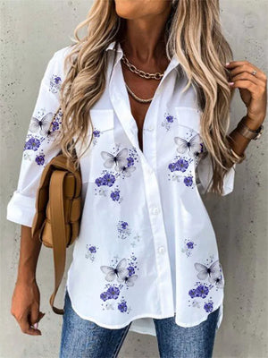 Long-sleeved casual shirt