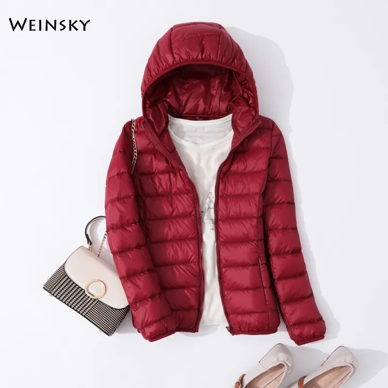 Ultralight Thin Down Warm Winter Coat Parka