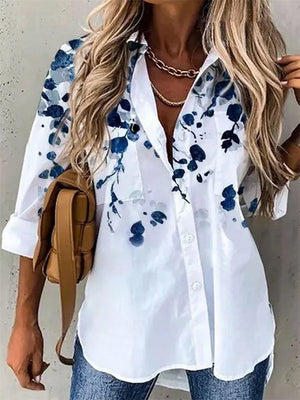 Long-sleeved casual shirt