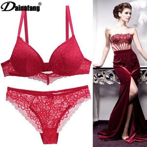 Lace Drill Bras Set
