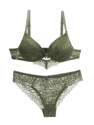 Lace Drill Bras Set
