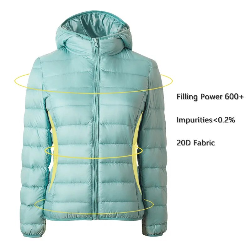 Ultralight Thin Down Warm Winter Coat Parka
