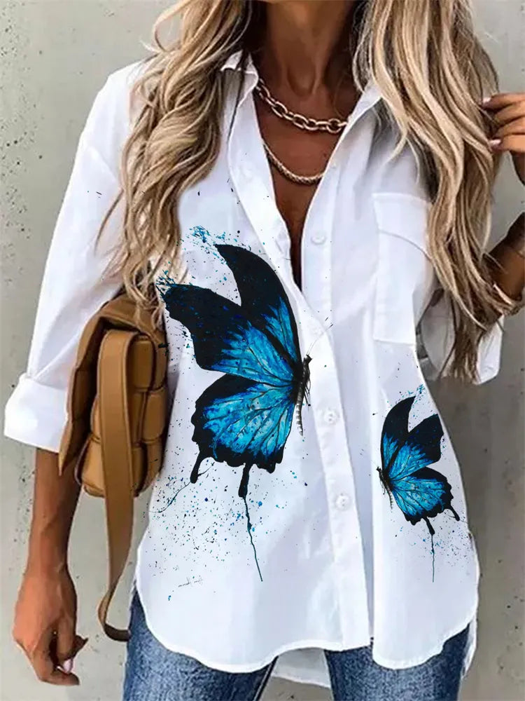 Long-sleeved casual shirt