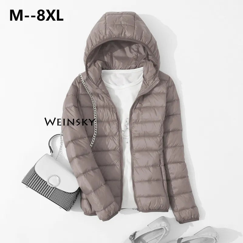 Ultralight Thin Down Warm Winter Coat Parka