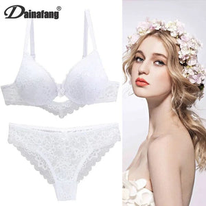 Lace Drill Bras Set