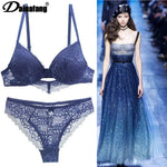Lace Drill Bras Set