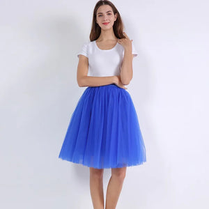 Layers Tulle Skirt Pleated Skirts
