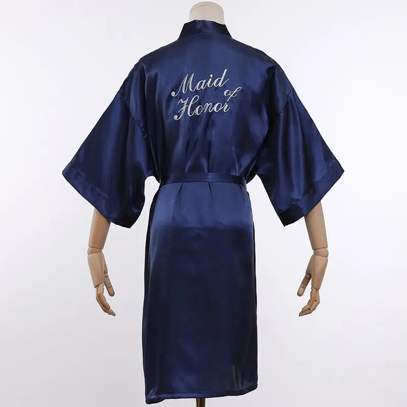 Wedding Bride Bridesmaid Robe Dressing Gown