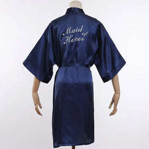 Wedding Bride Bridesmaid Robe Dressing Gown