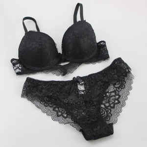 Lace Drill Bras Set