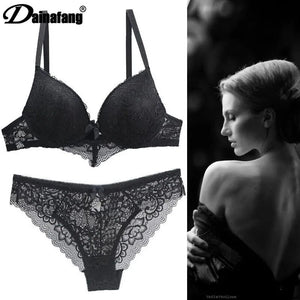 Lace Drill Bras Set