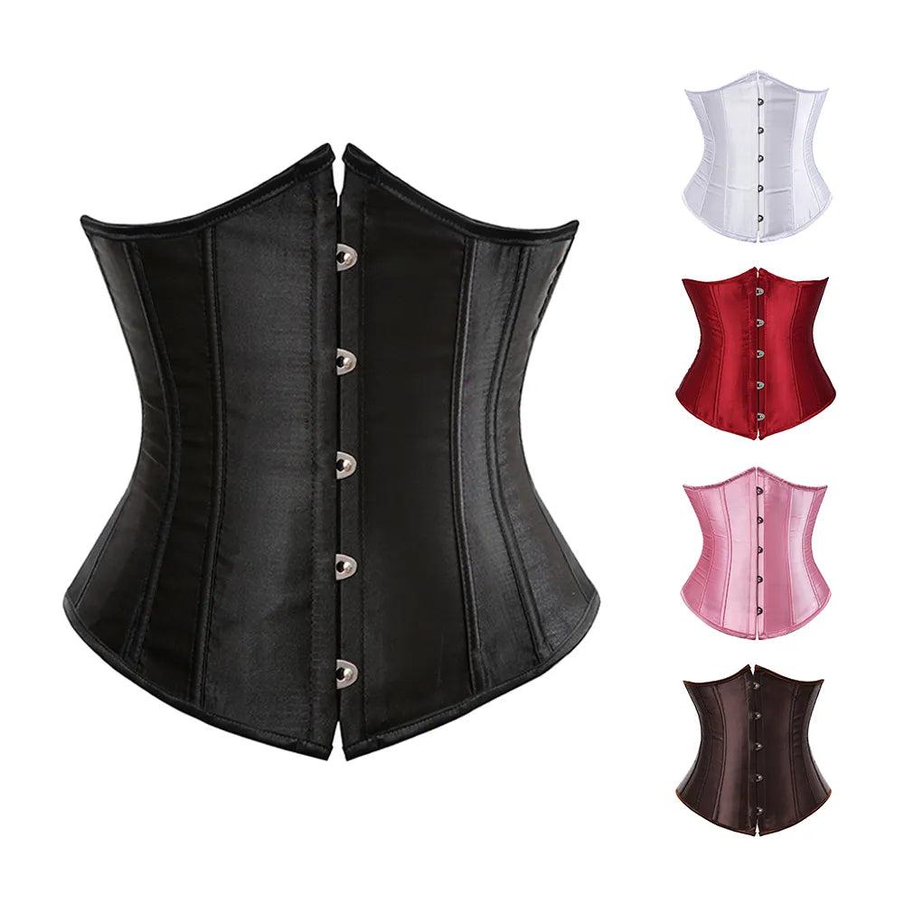 Gothic Underbust Corset and Waist Cincher Bustiers Top