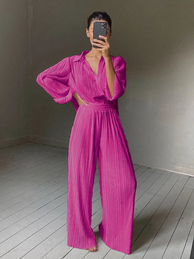 Casual Loose Palazzo Set