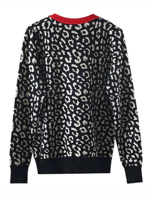 Leopard Knitted Pullovers