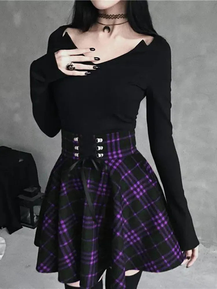 Pleated Plaid Skirts