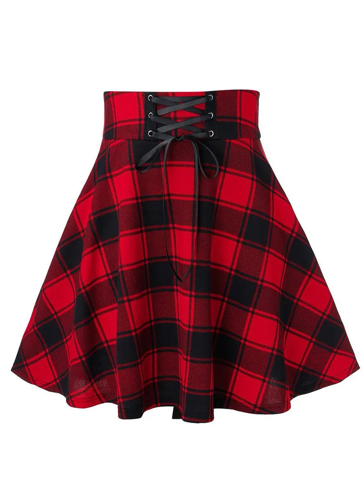 Pleated Plaid Skirts