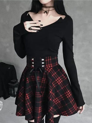 Pleated Plaid Skirts
