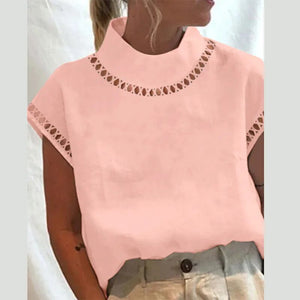 Linen Blusas Mujer Stylish White Shirt