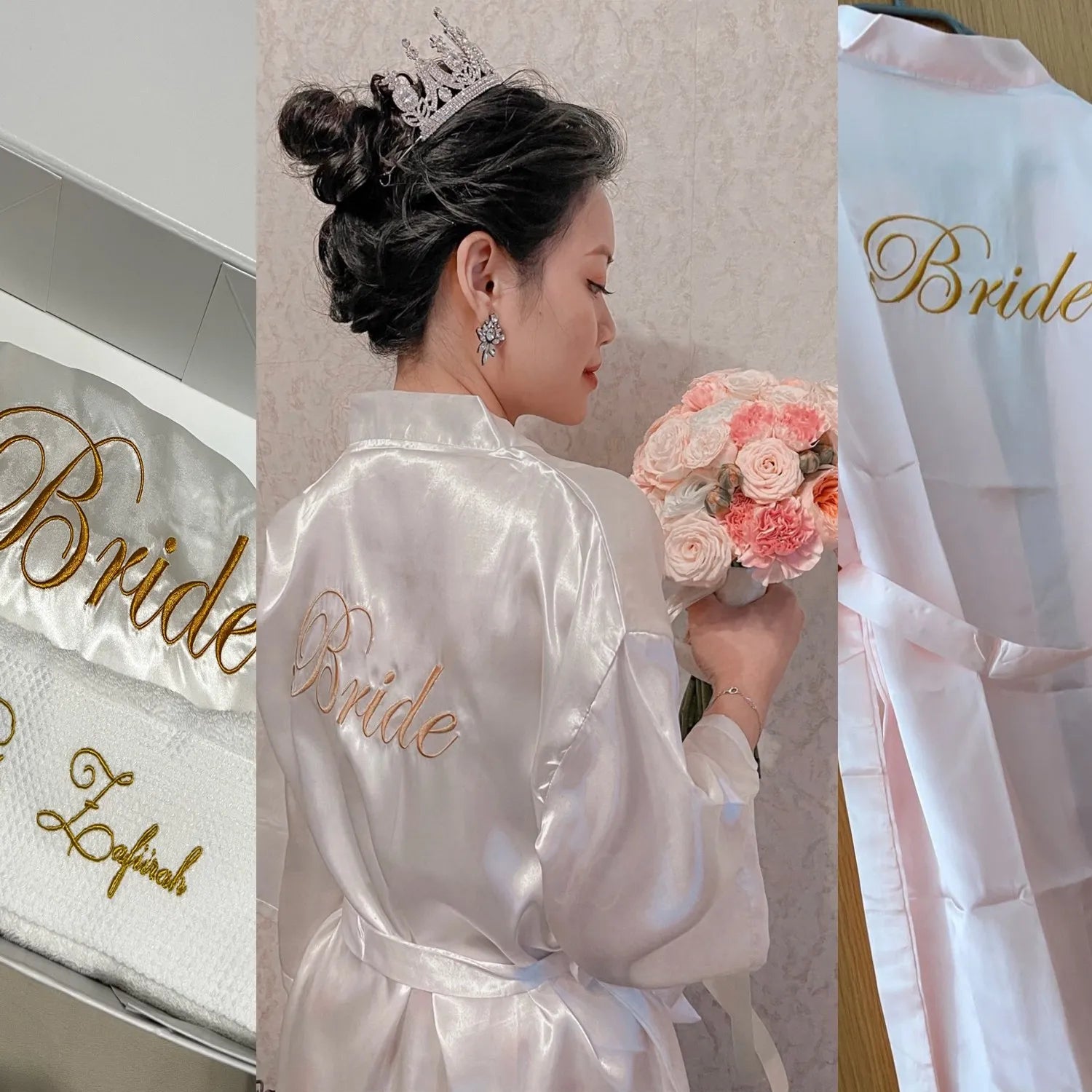 Wedding Bride Bridesmaid Robe Dressing Gown