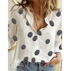 Lapel Cotton Linen Top