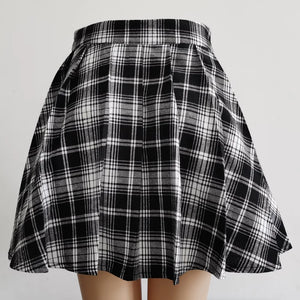Harajuku Punk Irregular Mini Pleated Skater Skirt