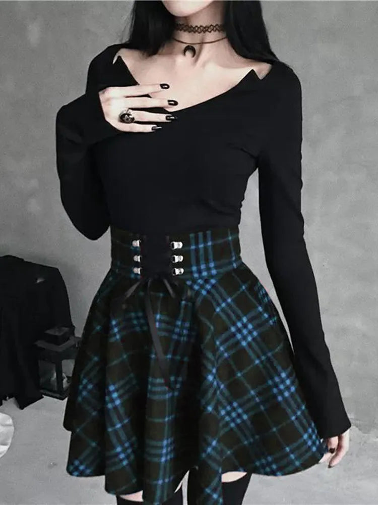 Pleated Plaid Skirts