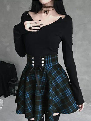 Pleated Plaid Skirts
