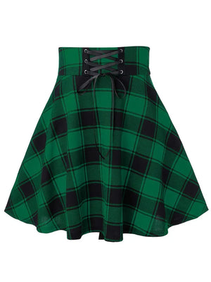Pleated Plaid Skirts