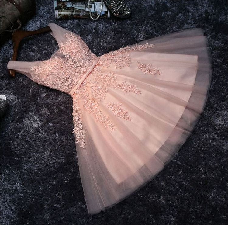 #1304 Embroidered Organza with Beads Skater Mini Dress