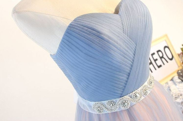 #1306 Strapless Band with Belt Skater Maxi Dress