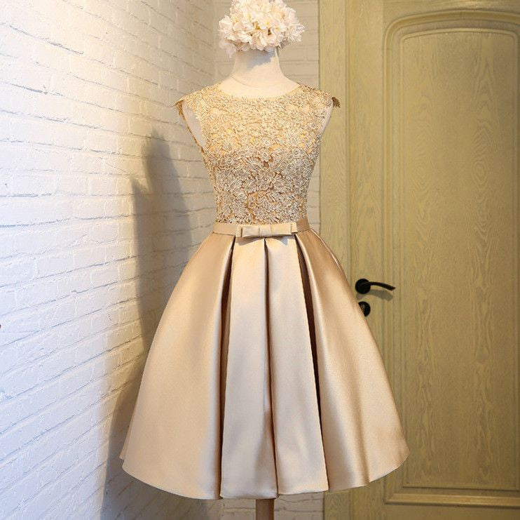 #1213 Floral Embroidered Band with Bow Mini Dress