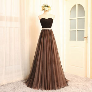 #1306 Strapless Band with Belt Skater Maxi Dress