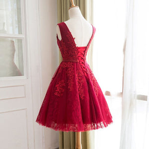 #1227 Square Neck Floral Embroidered Lace Skater Mini Dress with Band